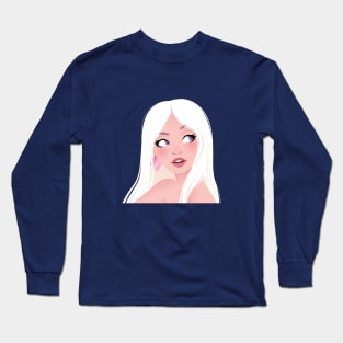 White Haired Girl Long Sleeve T-Shirt